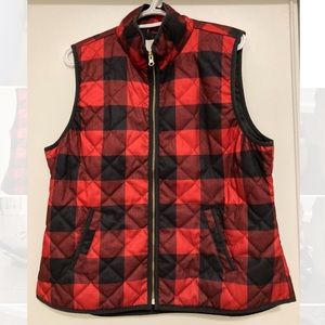 Ladies Old Navy Buffalo plaid vest